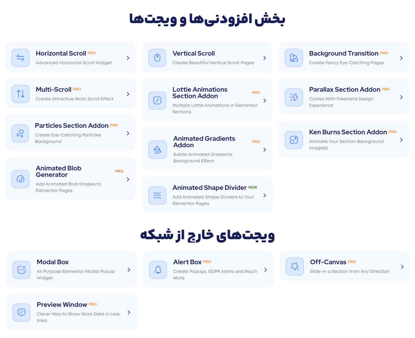 افزونه Premium Addons pro در سایت المنتور