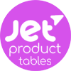 افزونه جت Product tables