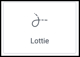 ویجت lottie انمیشن های متحرک